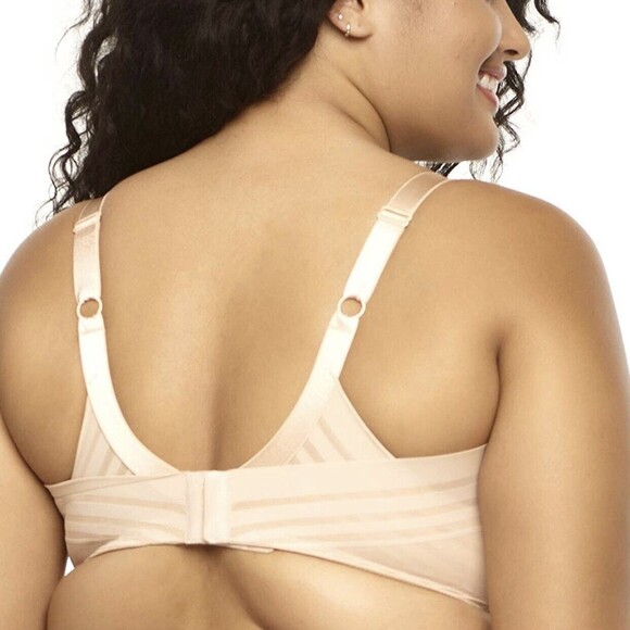 PARAMOUR Wireless T-Shirt Bra Size 34C Neutral Beige Tan Side Smoothing Support - Picture 2 of 8